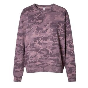 Lululemon All Yours‎ Crew Terry Incognito Camo Pink Taupe Multi Size 4